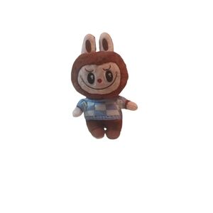Charming Brown and Blue Stuffed Animal